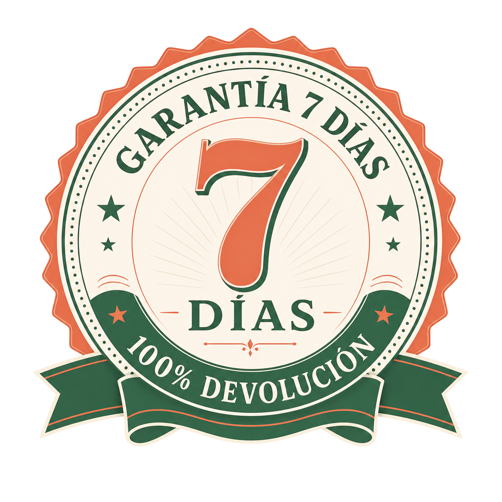 Sello de garantía de 7 días con devolución 100%